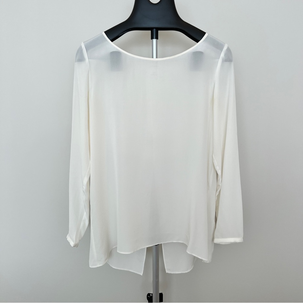 Club Monaco Ivory Silk Blouse